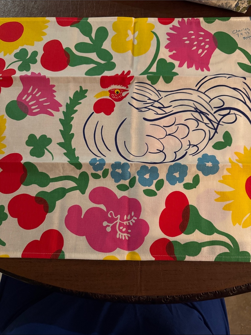 NEW Kitchen Towels “Charles” by Maija Isola 1973.  Set of two identical